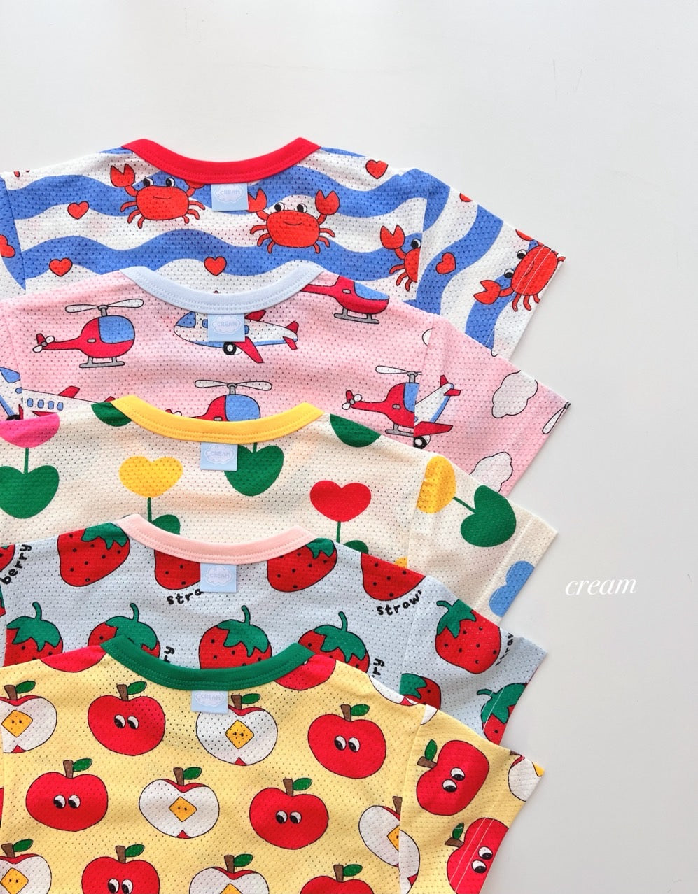 Happy Pop Cotton Mesh Home Wear Set