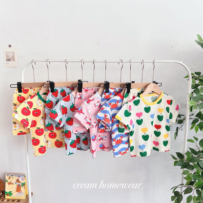 Happy Pop Cotton Mesh Home Wear Set
