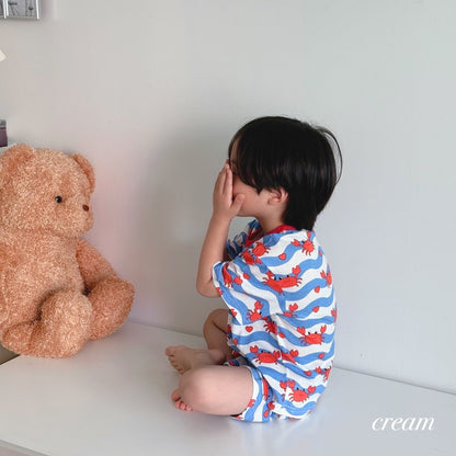 Happy Pop Cotton Mesh Home Wear Set