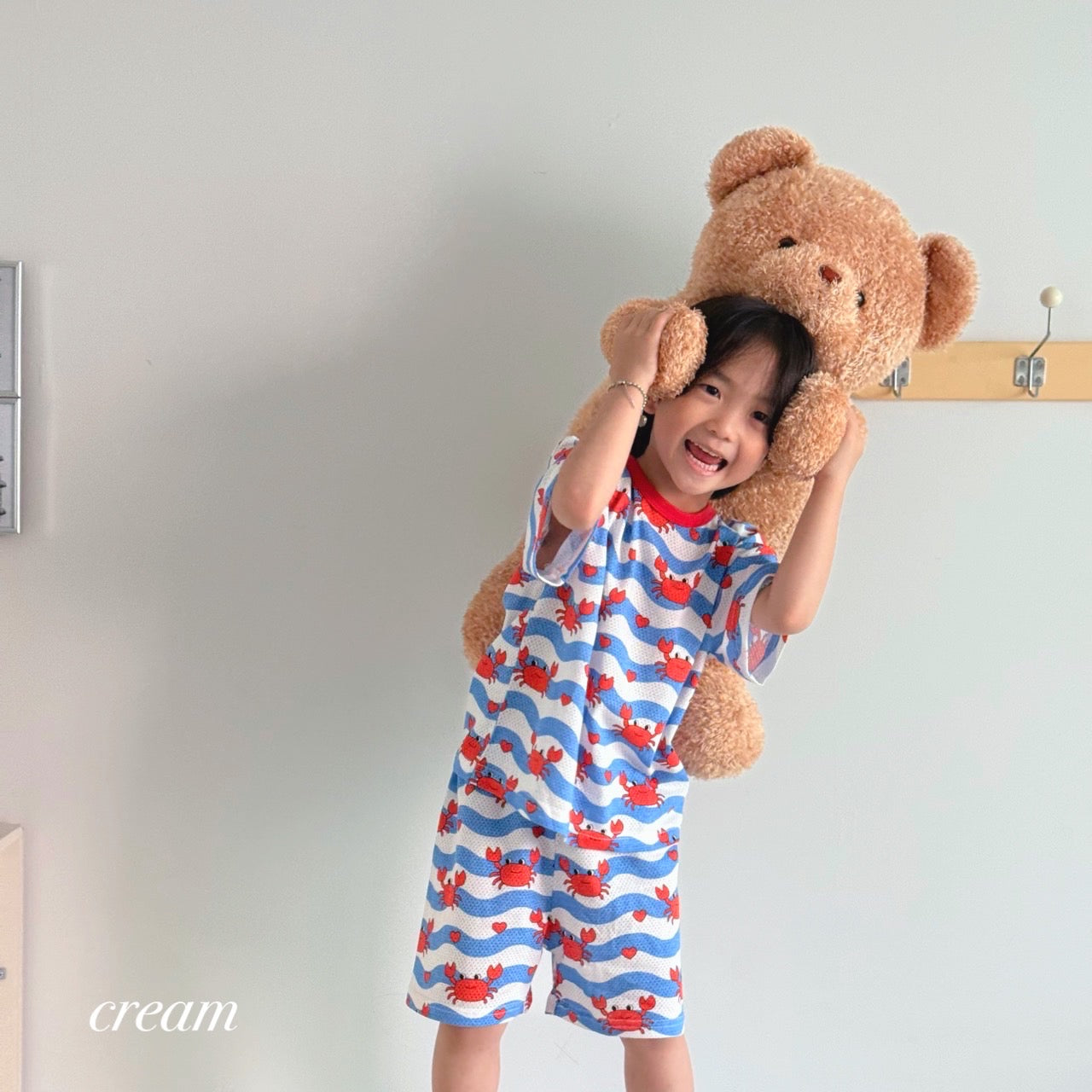 Happy Pop Cotton Mesh Home Wear Set