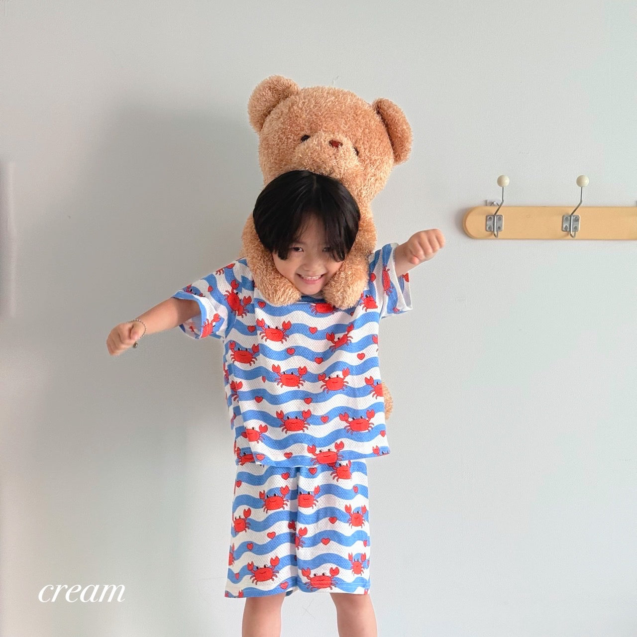 Happy Pop Cotton Mesh Home Wear Set