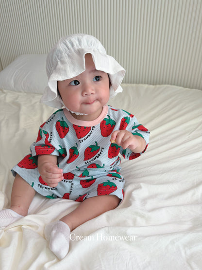 Happy Pop Cotton Mesh Home Wear Set