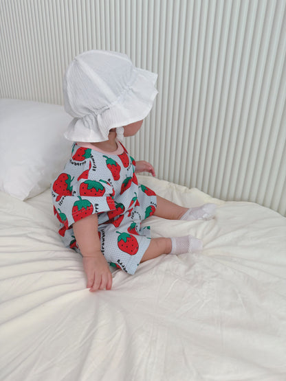 Happy Pop Cotton Mesh Home Wear Set