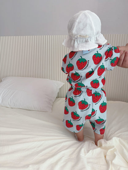 Happy Pop Cotton Mesh Home Wear Set