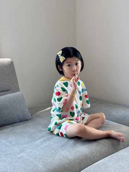 Happy Pop Cotton Mesh Home Wear Set