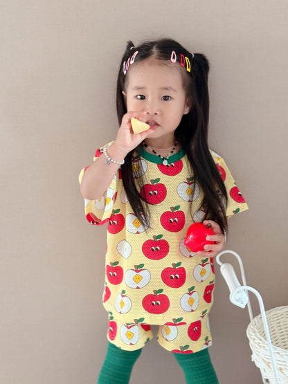 Happy Pop Cotton Mesh Home Wear Set