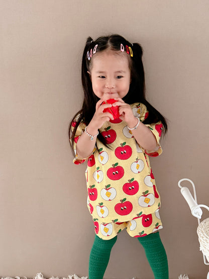 Happy Pop Cotton Mesh Home Wear Set