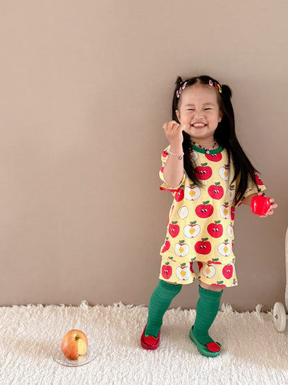 Happy Pop Cotton Mesh Home Wear Set