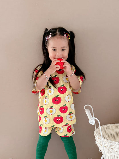 Happy Pop Cotton Mesh Home Wear Set