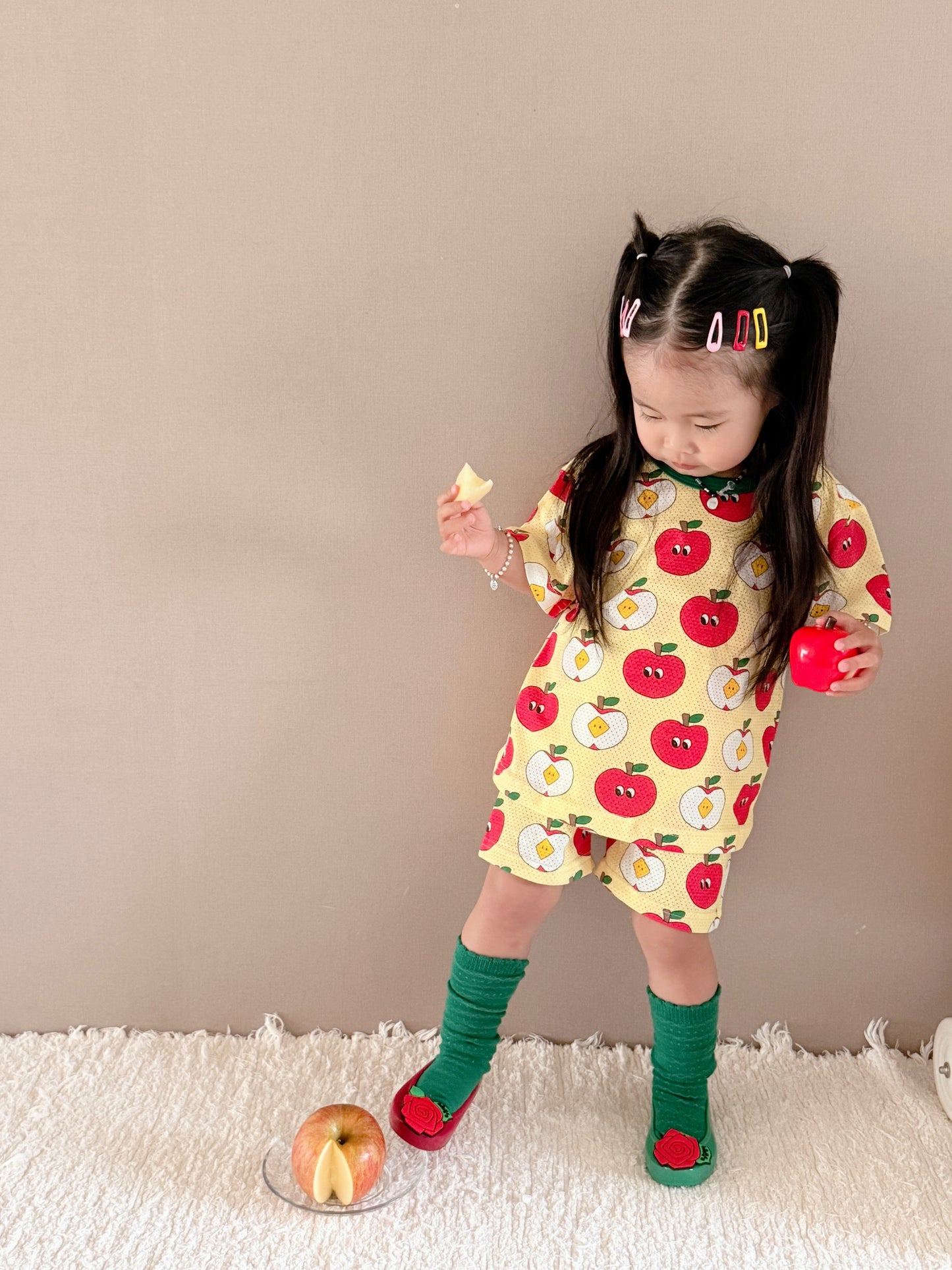 Happy Pop Cotton Mesh Home Wear Set