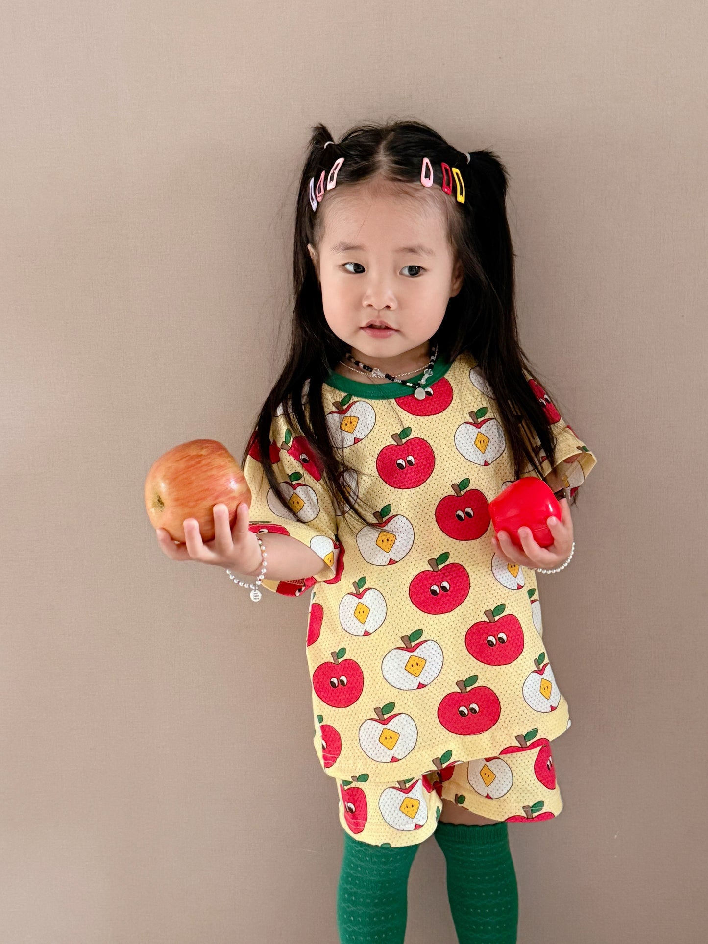 Happy Pop Cotton Mesh Home Wear Set