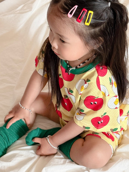 Happy Pop Cotton Mesh Home Wear Set
