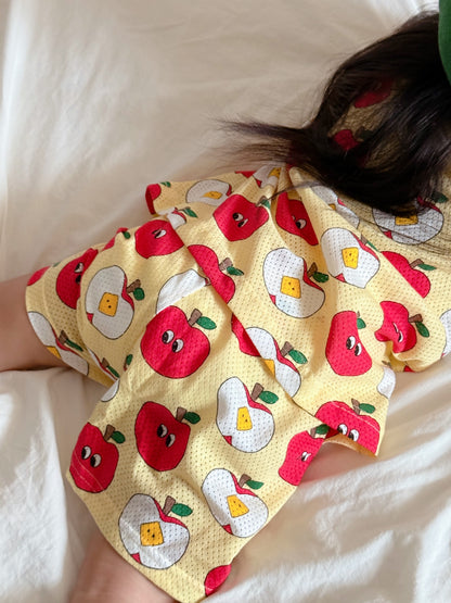 Happy Pop Cotton Mesh Home Wear Set