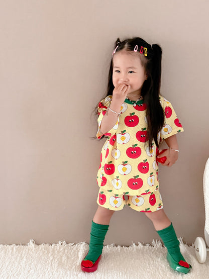 Happy Pop Cotton Mesh Home Wear Set