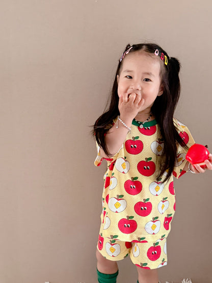 Happy Pop Cotton Mesh Home Wear Set