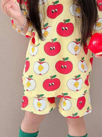 Happy Pop Cotton Mesh Home Wear Set