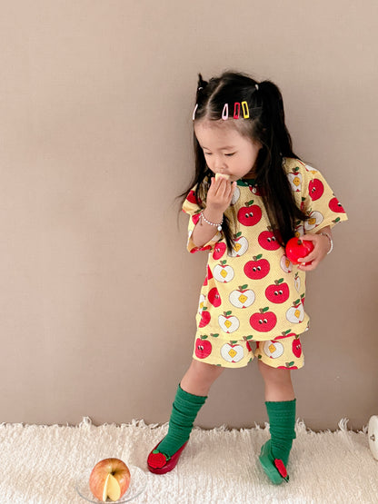 Happy Pop Cotton Mesh Home Wear Set