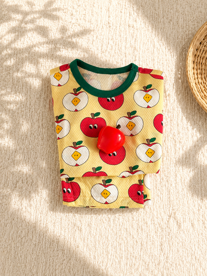 Happy Pop Cotton Mesh Home Wear Set