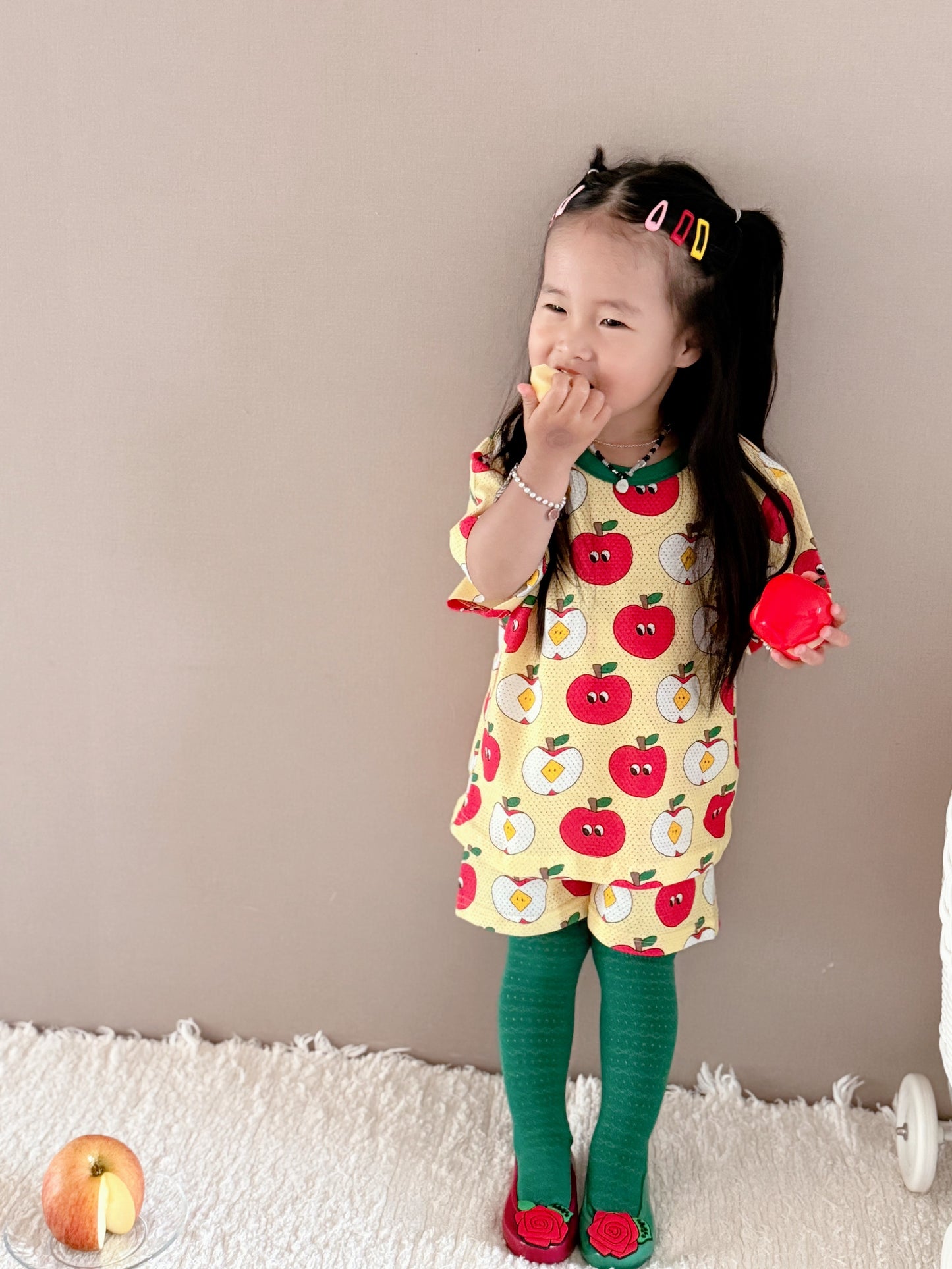 Happy Pop Cotton Mesh Home Wear Set