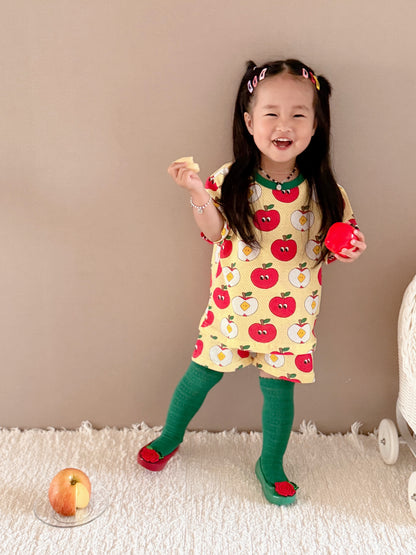 Happy Pop Cotton Mesh Home Wear Set