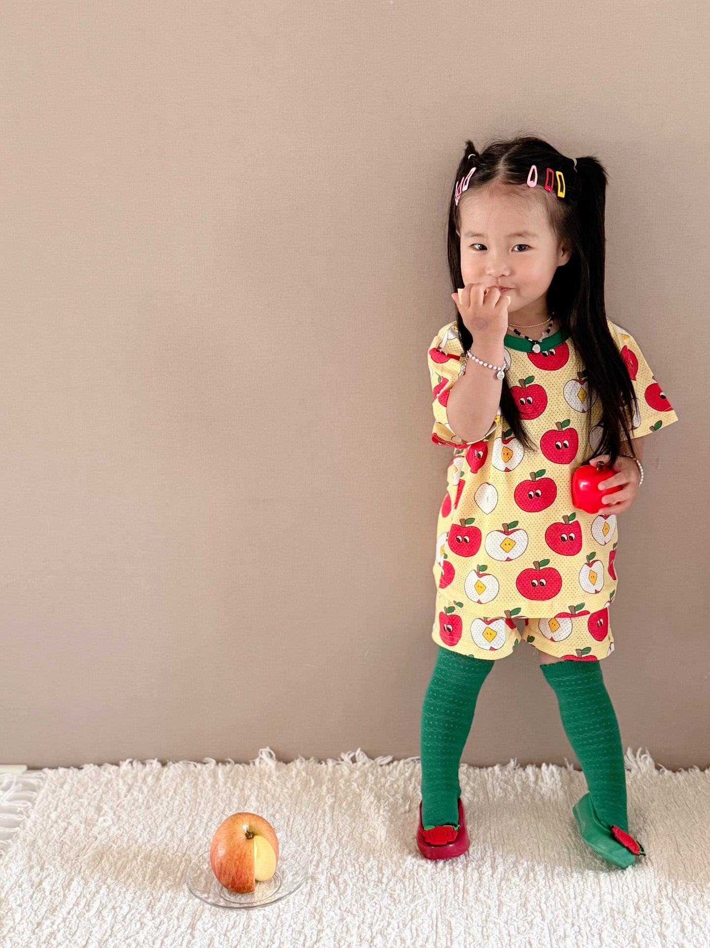 Happy Pop Cotton Mesh Home Wear Set