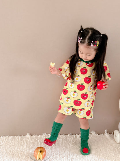 Happy Pop Cotton Mesh Home Wear Set
