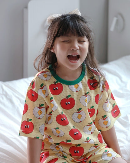 Happy Pop Cotton Mesh Home Wear Set