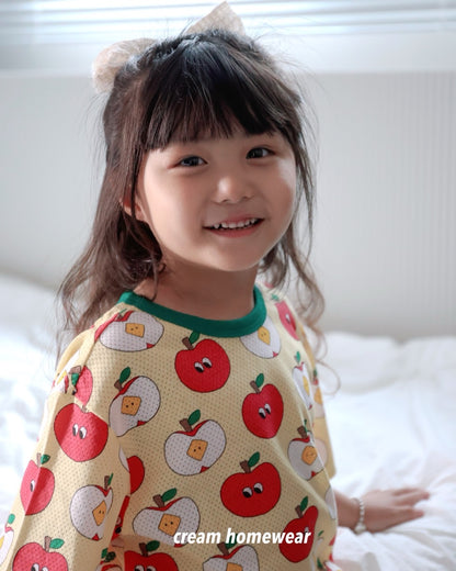 Happy Pop Cotton Mesh Home Wear Set