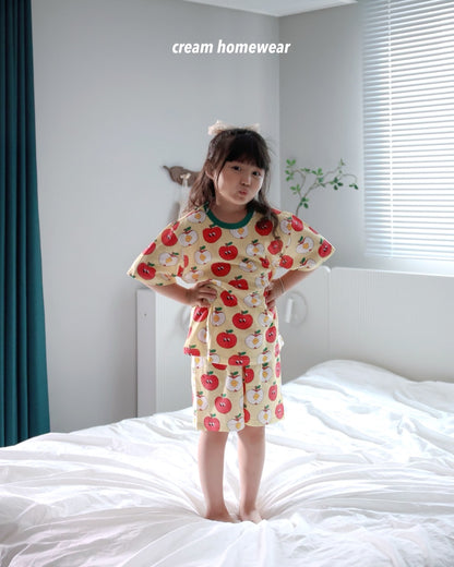 Happy Pop Cotton Mesh Home Wear Set