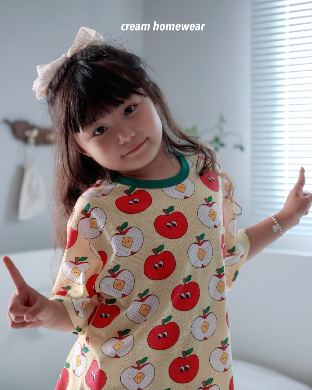 Happy Pop Cotton Mesh Home Wear Set