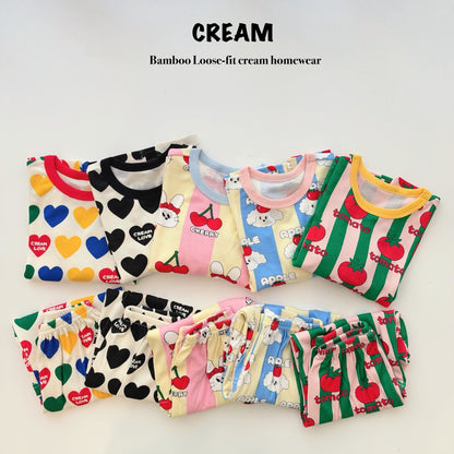 Bamboo Ribbed Loose-Fit Home Wear Set (Mom Couple)