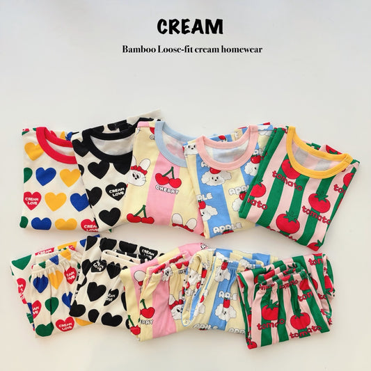 Bamboo Ribbed Loose-Fit Home Wear Set (Mom Couple)