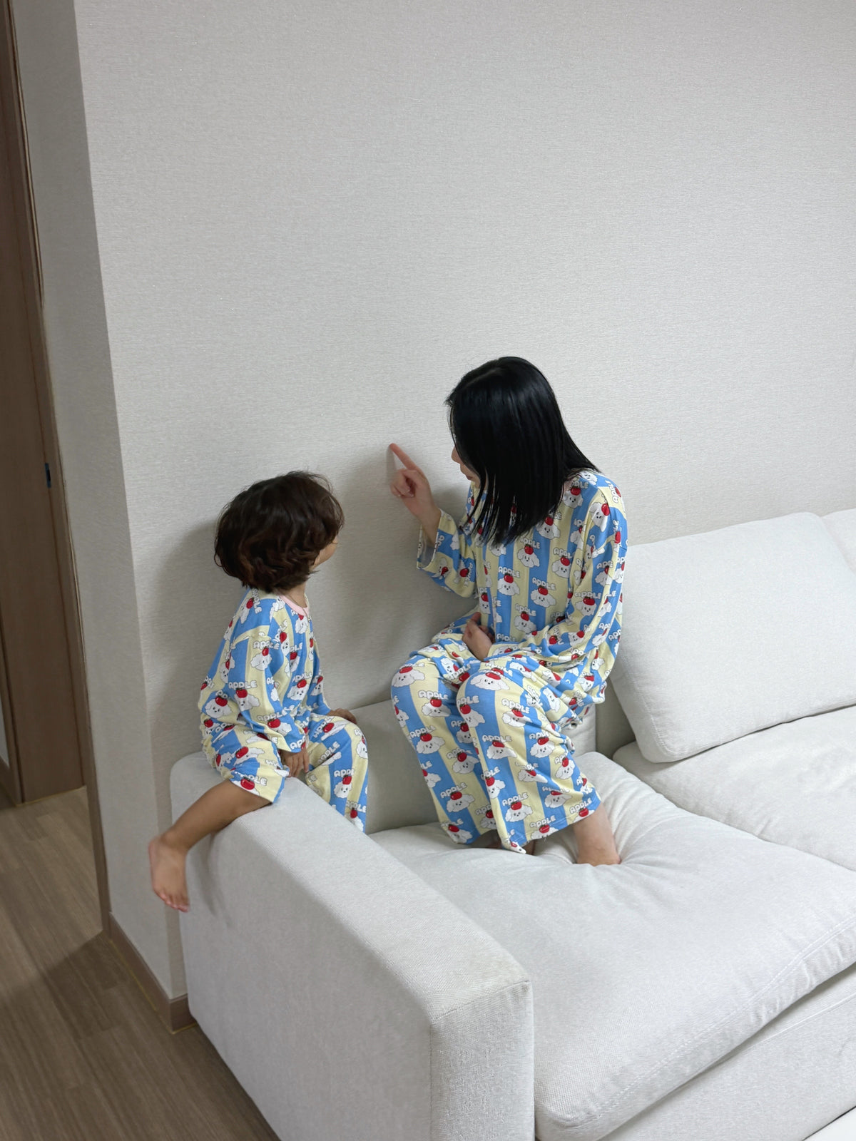 Bamboo Ribbed Loose-Fit Home Wear Set (Mom Couple)
