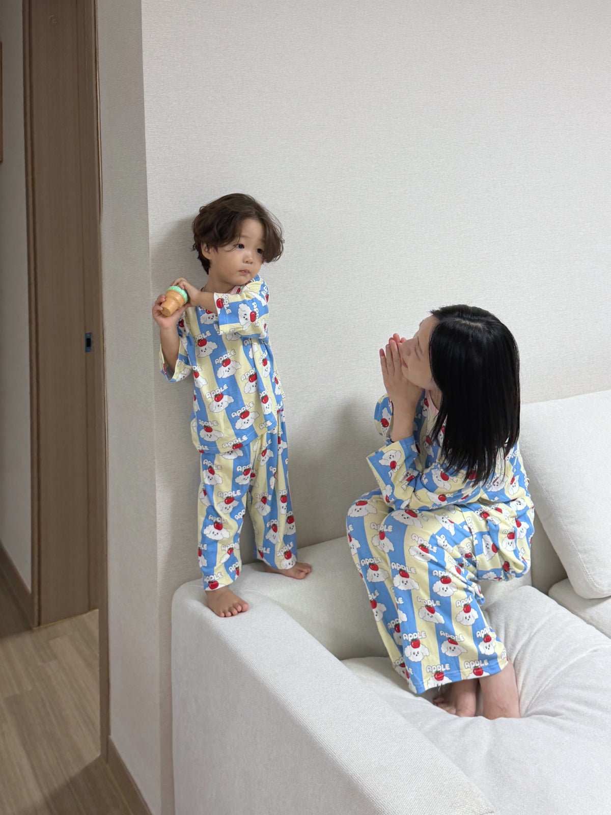 Bamboo Ribbed Loose-Fit Home Wear Set (Mom Couple)