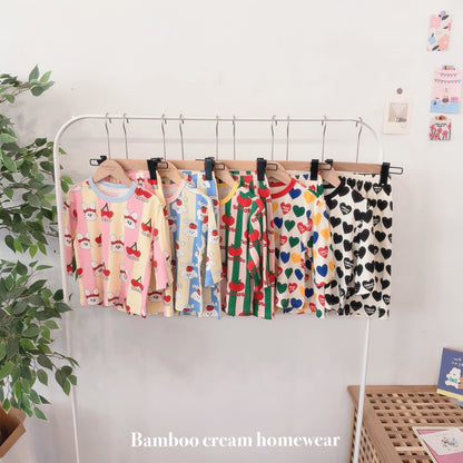 Bamboo Ribbed Loose-Fit Home Wear Set (Mom Couple)