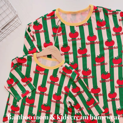 Bamboo Ribbed Loose-Fit Home Wear Set (Mom Couple)