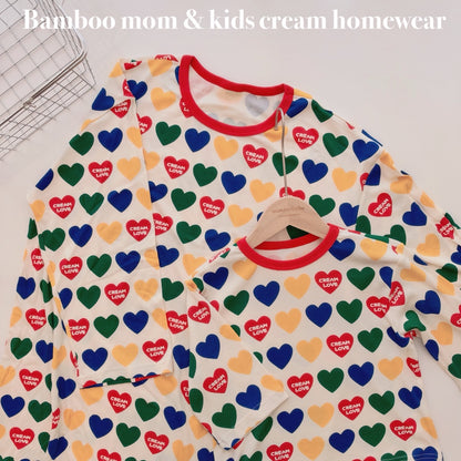 Bamboo Ribbed Loose-Fit Home Wear Set (Mom Couple)