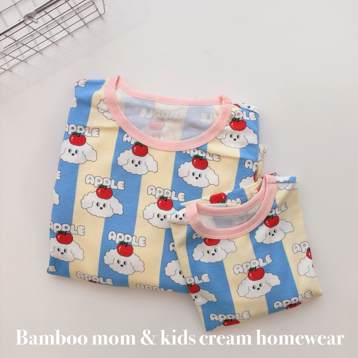 Bamboo Ribbed Loose-Fit Home Wear Set (Mom Couple)