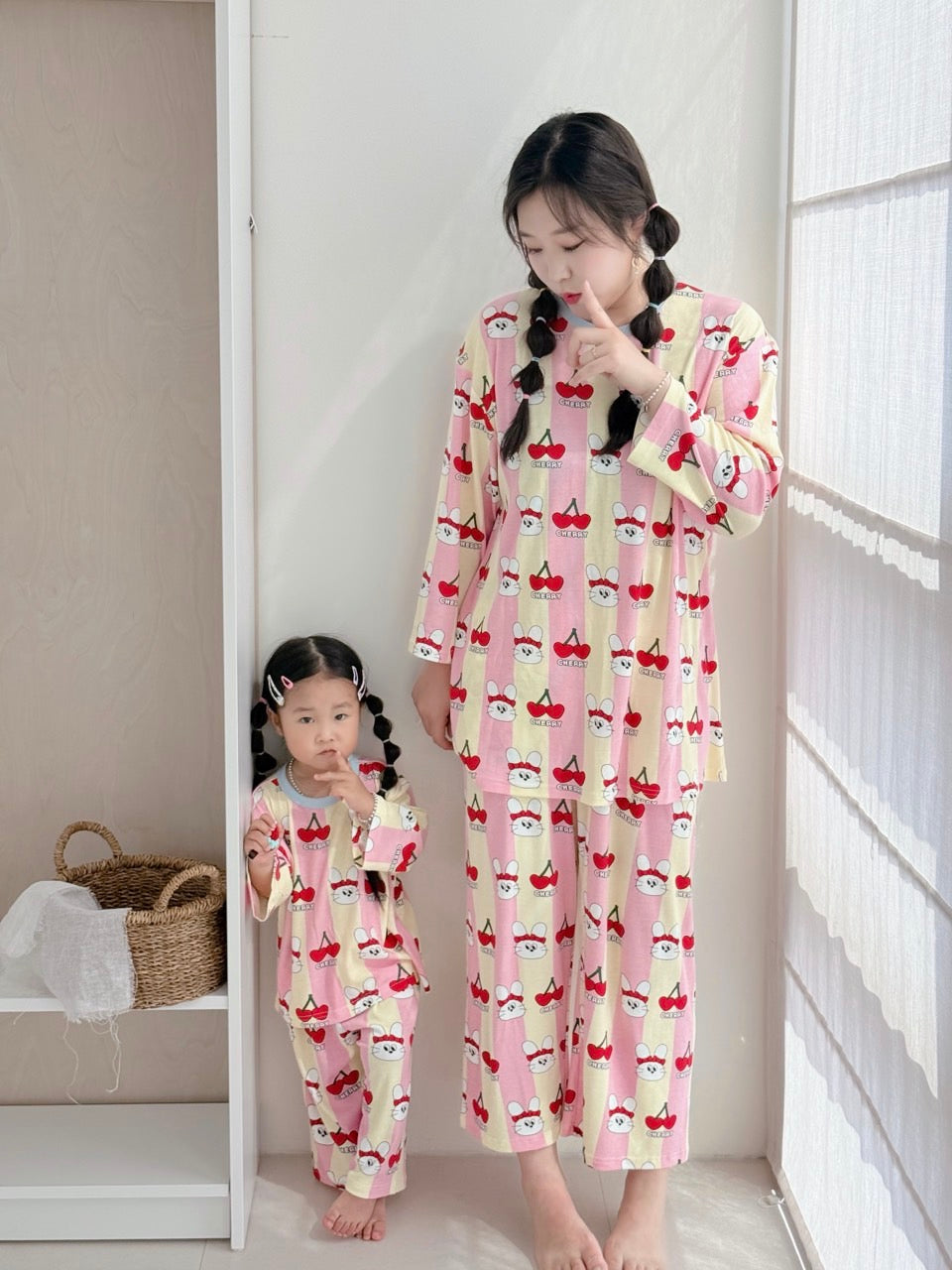 Bamboo Ribbed Loose-Fit Home Wear Set (Mom Couple)