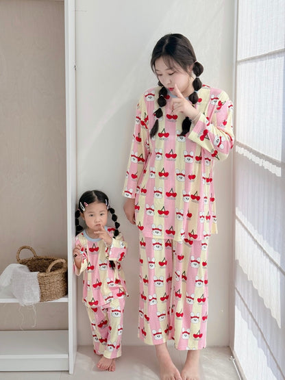 Bamboo Ribbed Loose-Fit Home Wear Set (Mom Couple)