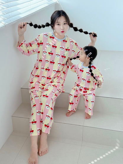 Bamboo Ribbed Loose-Fit Home Wear Set (Mom Couple)