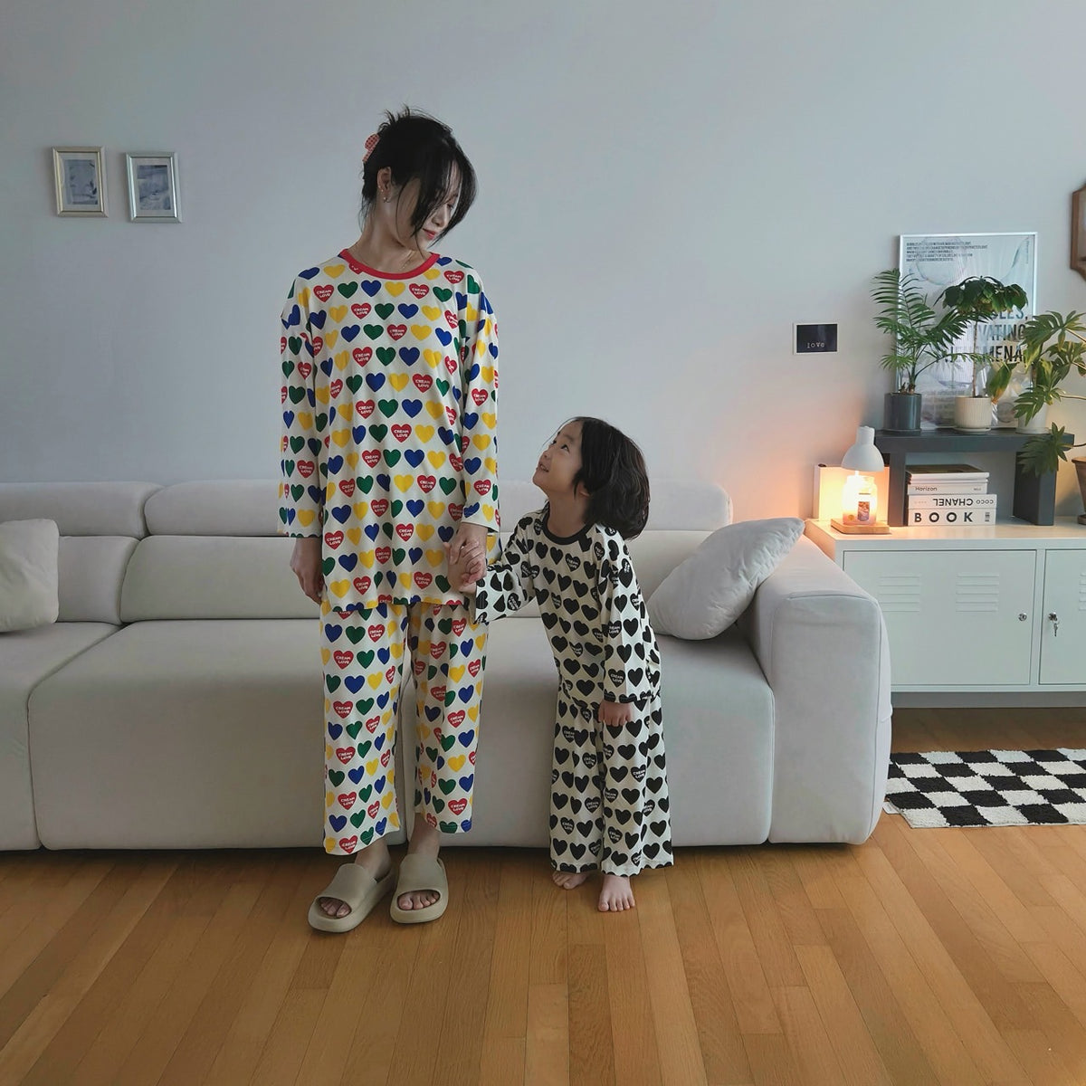 Bamboo Ribbed Loose-Fit Home Wear Set (Mom Couple)
