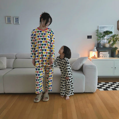 Bamboo Ribbed Loose-Fit Home Wear Set (Mom Couple)