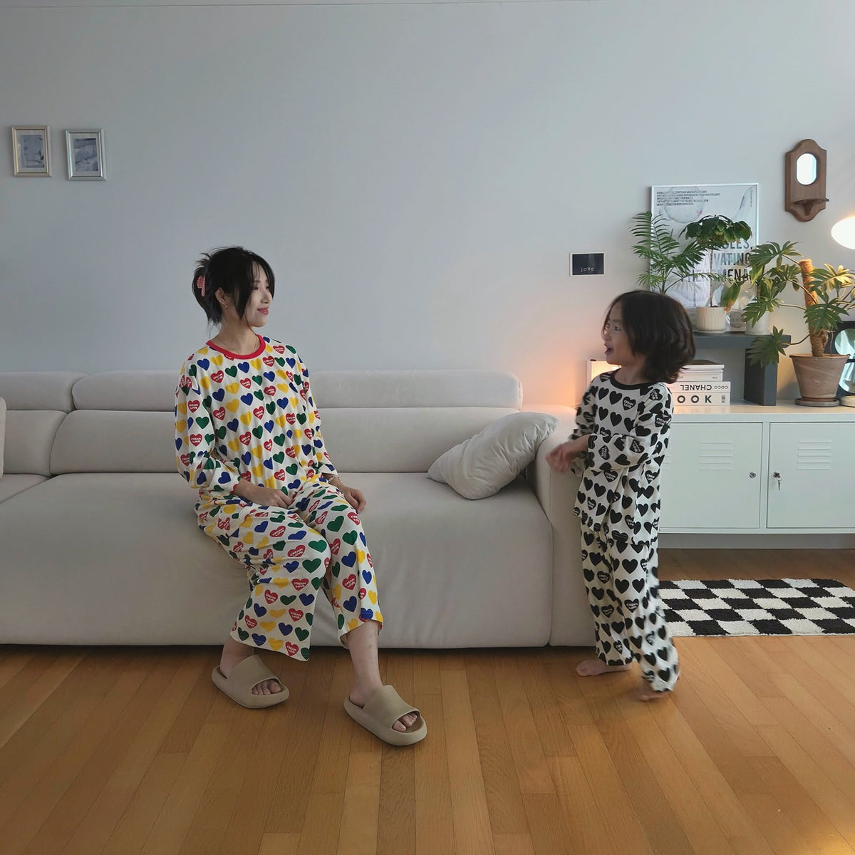 Bamboo Ribbed Loose-Fit Home Wear Set (Mom Couple)
