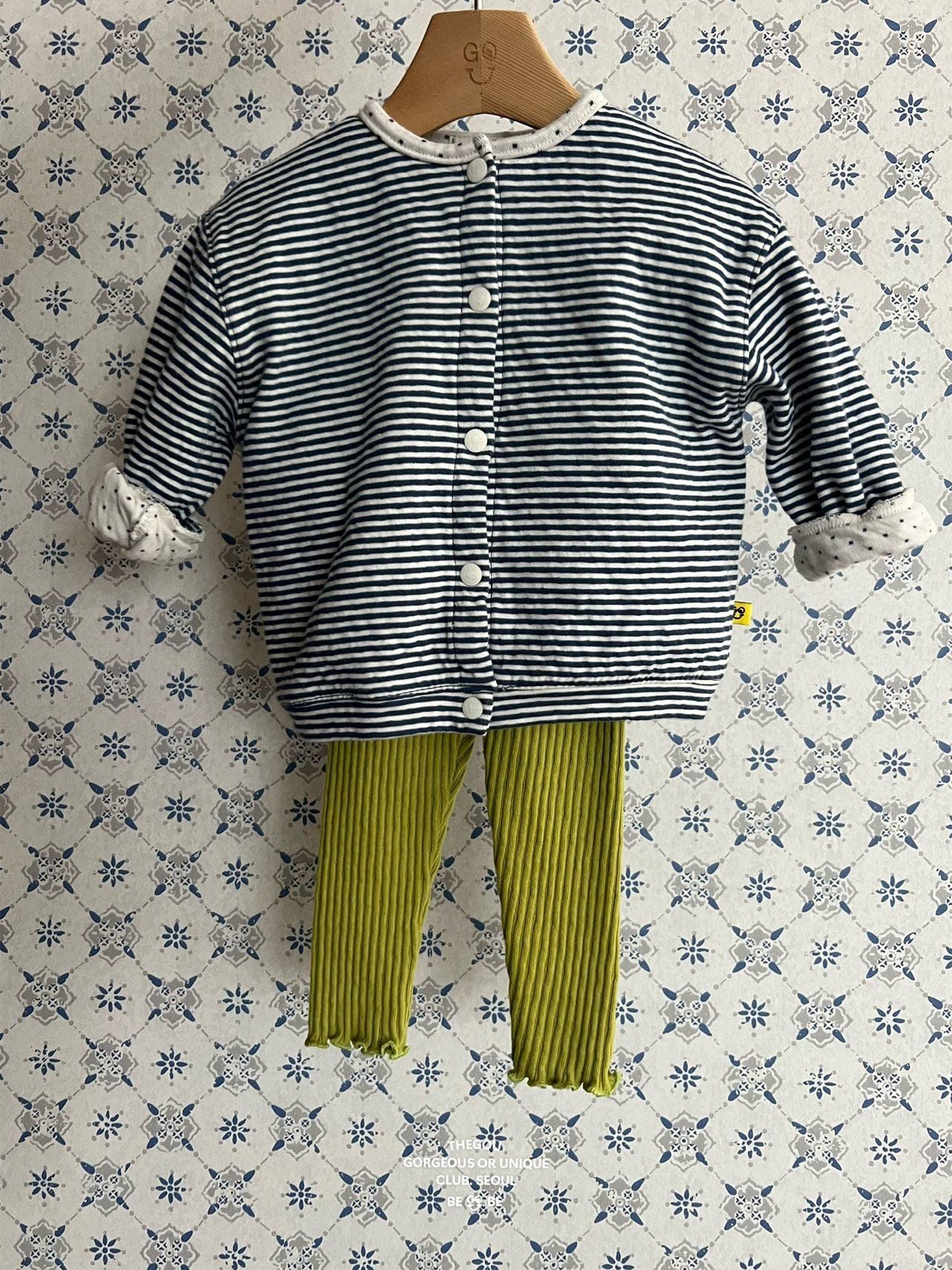 [PRE-ORDER] Line Dot Baby Cardigan