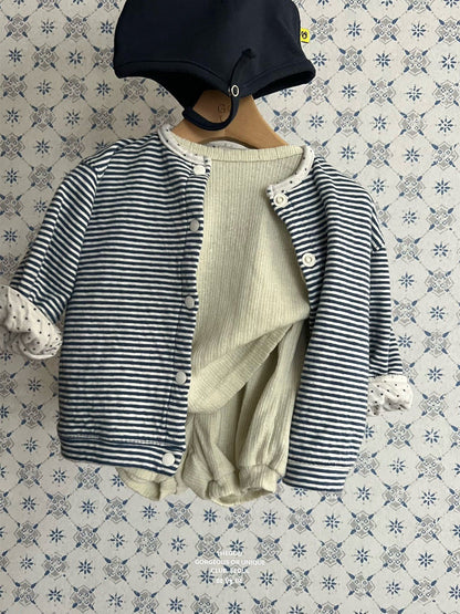 [PRE-ORDER] Line Dot Baby Cardigan