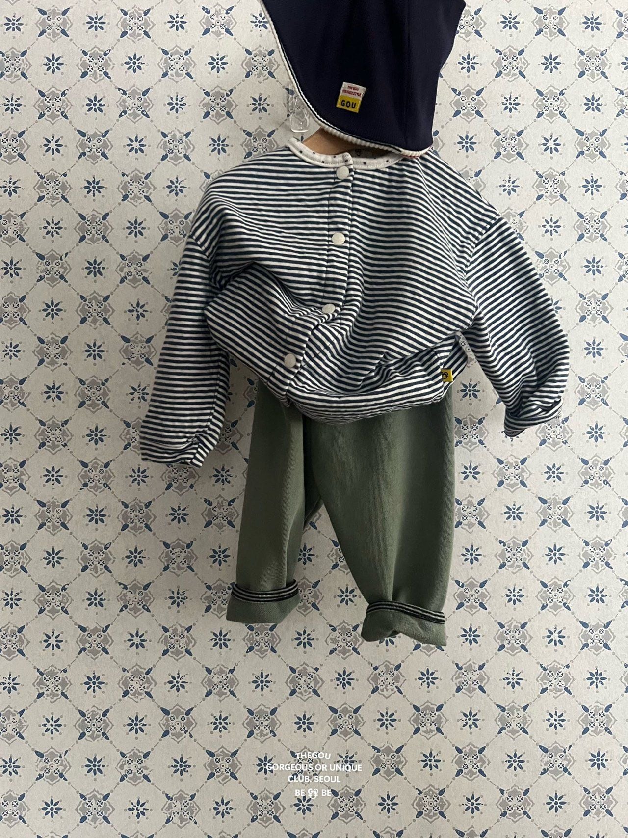 [PRE-ORDER] Line Dot Baby Cardigan