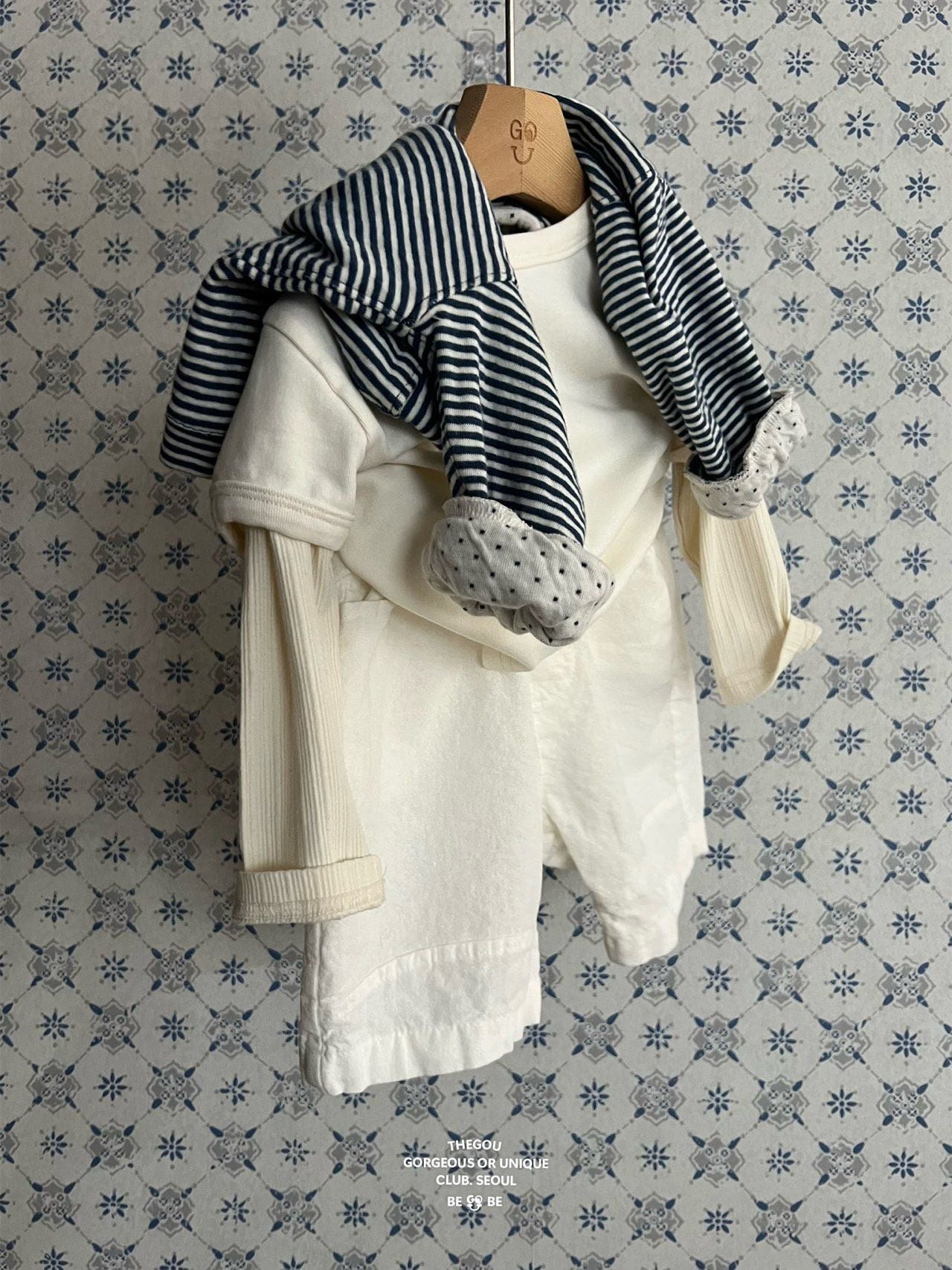 [PRE-ORDER] Line Dot Baby Cardigan