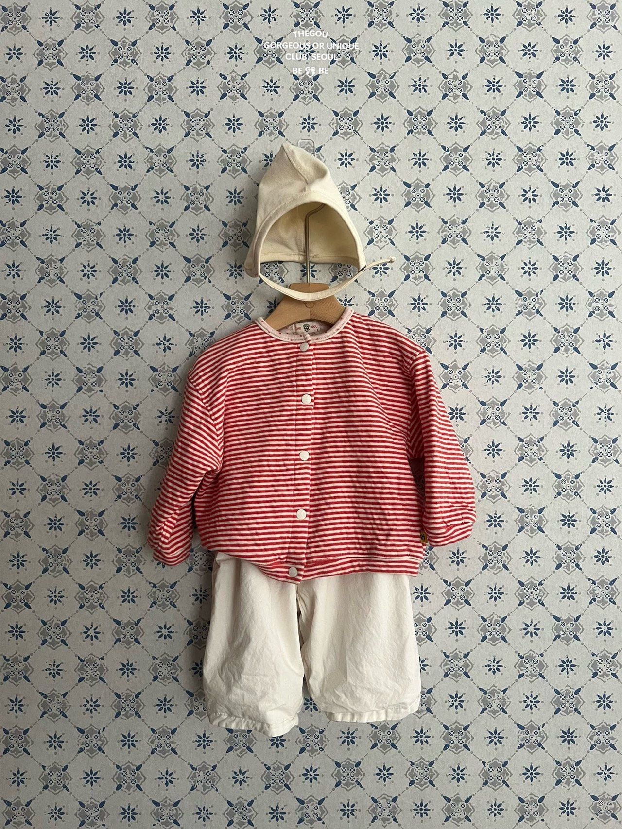 [PRE-ORDER] Line Dot Baby Cardigan