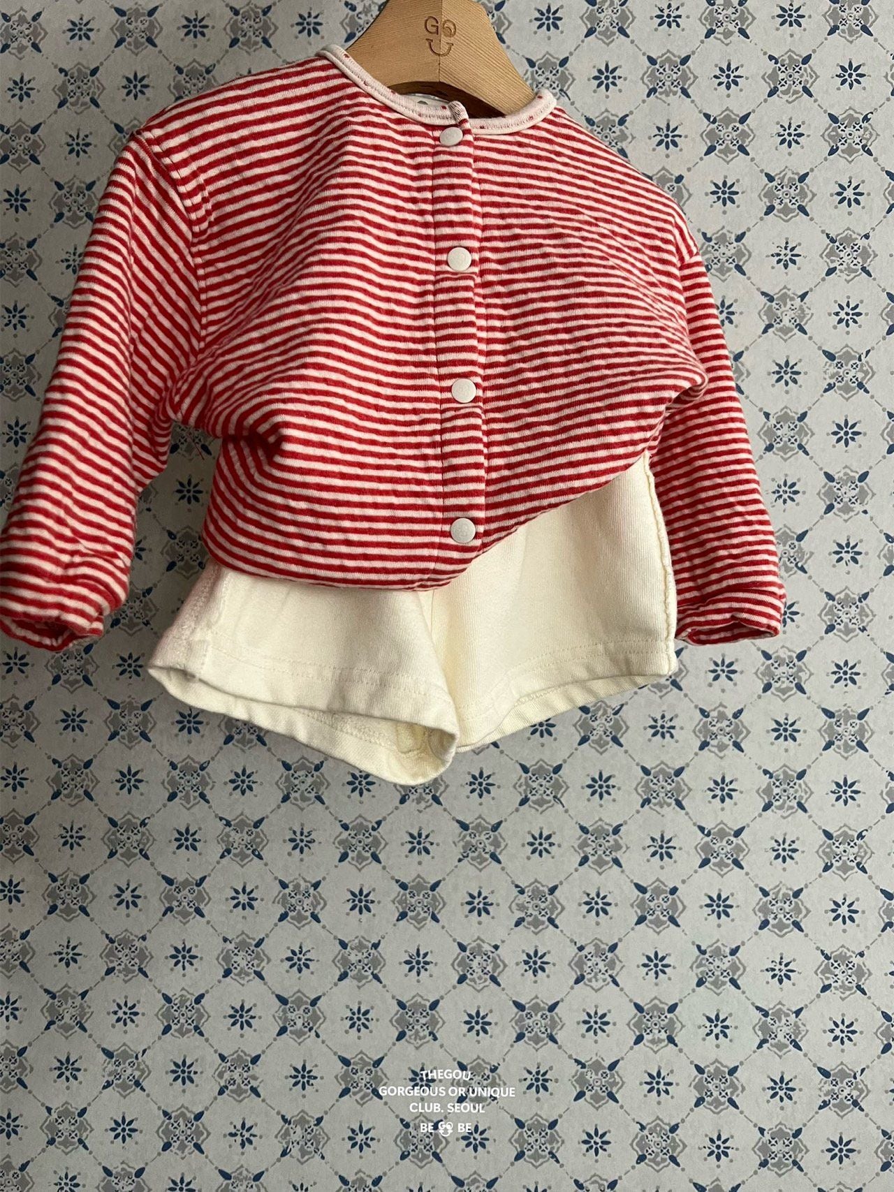 [PRE-ORDER] Line Dot Baby Cardigan